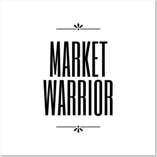 The Market Warrior Artwork 2 (Black) Posters and Art